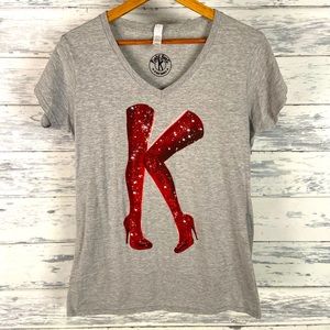 Kinky Boots Gray T-Shirt Size XL Ladies Broadway Merch